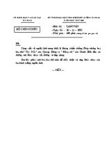Kỳ thi chọn học sinh giỏi lớp 12 tỉnh cà mau năm học 2005-2006 môn thi  làm văn